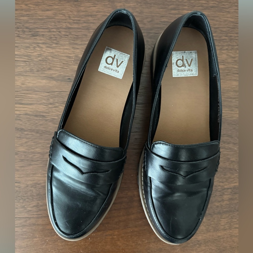 SOLD Dolce Vita Black Loafers sz 9